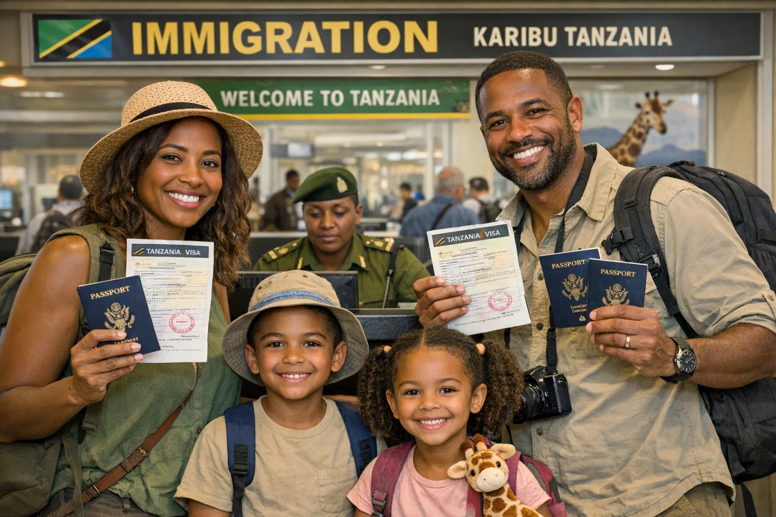 Tanzania e-Visa for Families: Children, Infants & Group Applications